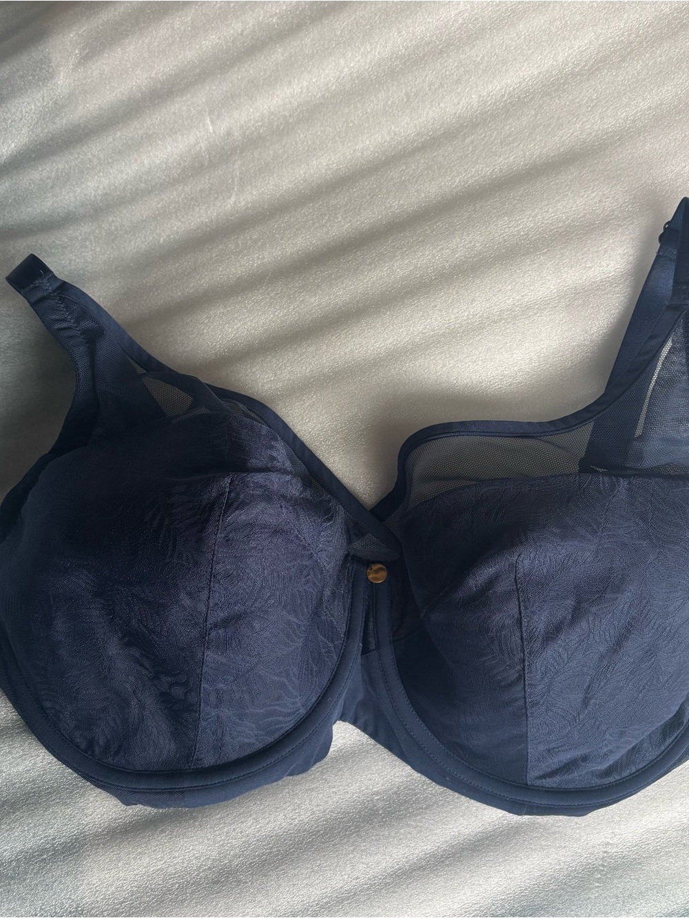 Understance Size 38G Unpadded underwire adj. straps lined cup bra Navy U00840015